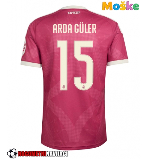 Moške Nogometnih dresov Real Madrid Arda Guler #15 Tretji 2026-27 Kratki rokavi Moške Nogometnih dresov Real Madrid Arda Guler #15 Tretji 2026-27 Kratki rokavi